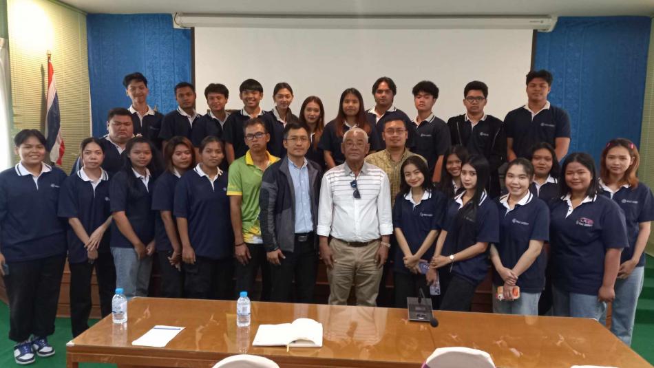 ต้อนรับคณะนักศึกษามหาวิทยาลัยแม่โจ้-ชุมพร ศึกษาดูงานการบริหารจัดการด้านการเมืองการปกครอง