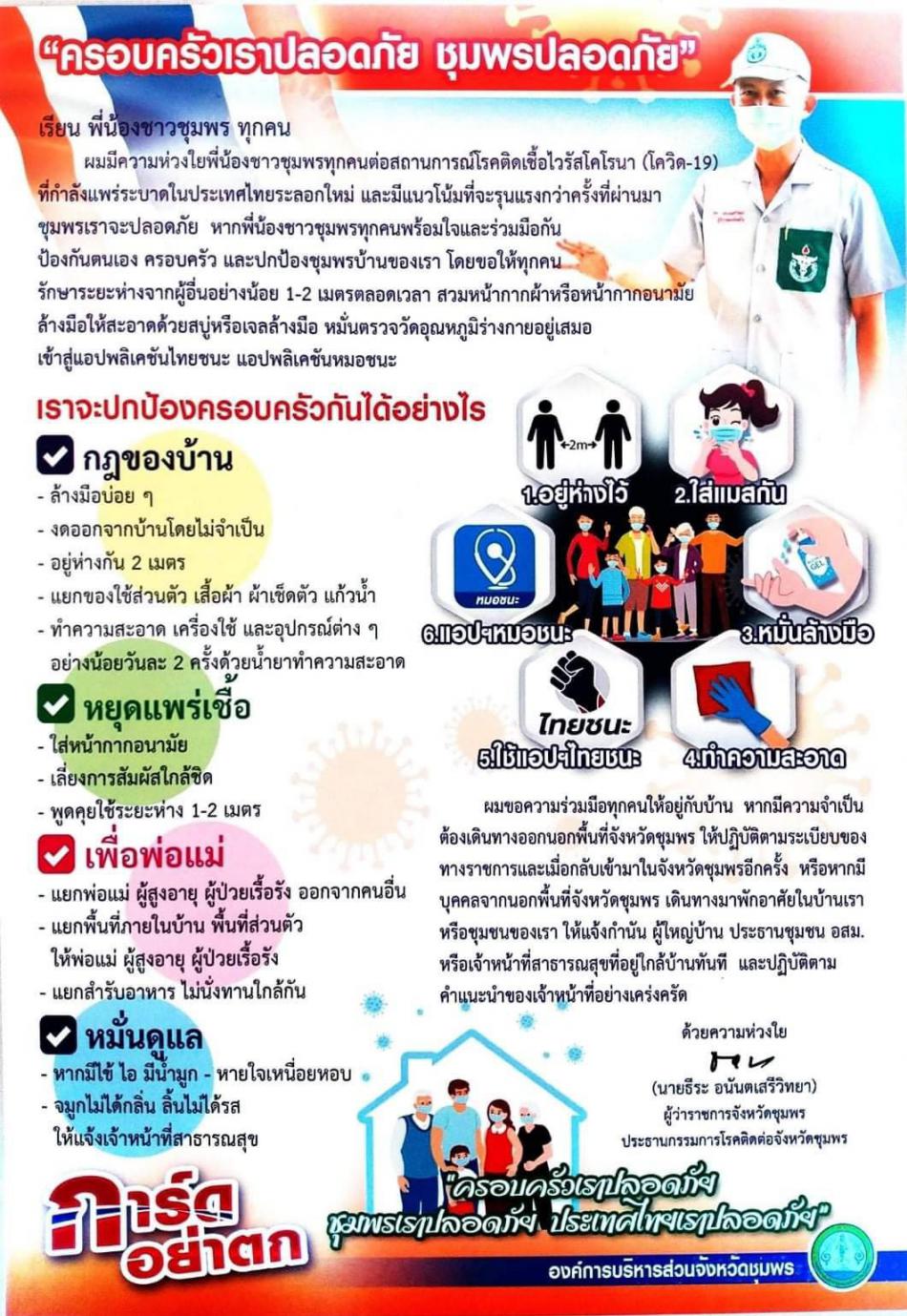 ครอบครัวเราปลอดภัย ชุมพรปลอดภัย" (1 ภาพ)